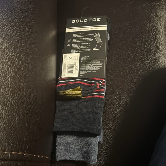 GoldToe Edition Mens Lobsters Crew Socks Assorted, 3 Pack - Picture 11 of 12